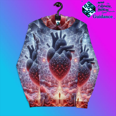 Heart of the Cosmos Hoodie with Galactic Heart Design