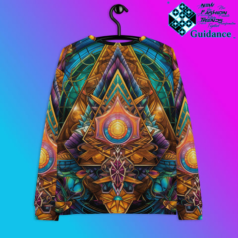 Symmetry Motion Sweatshirt – Geometric Festival Streetwear