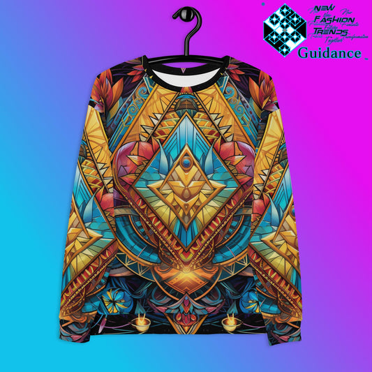 Angular Odyssey Sweatshirt - Geometric Style - XGuidance