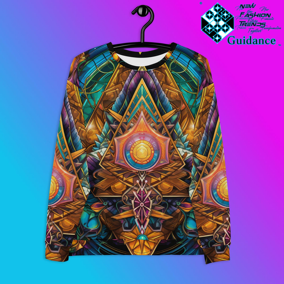 Symmetry Motion Sweatshirt – Geometric Festival Streetwear