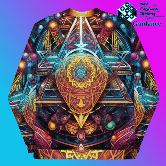 Abstract Harmony Bomber Jacket - Artistic Style - XGuidance