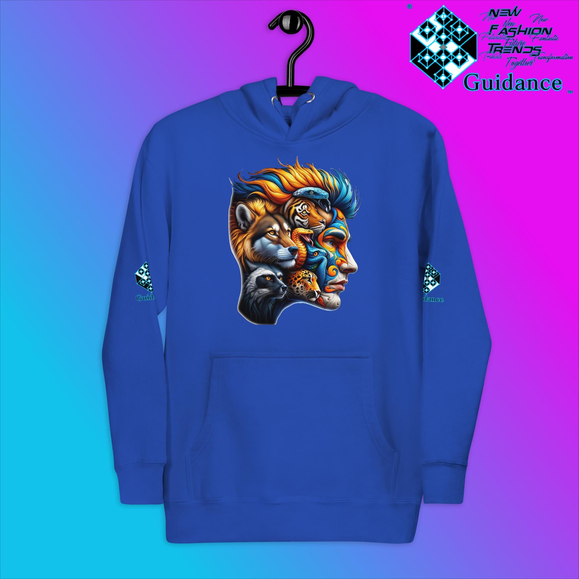 AnimaBlend Hoodie with Human Animal Fusion Design by XGuidance Team Royal 9