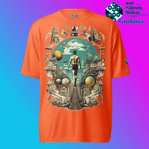 Another Perspective Cosmic T Shirt by XGuidance Safety Orange 8
