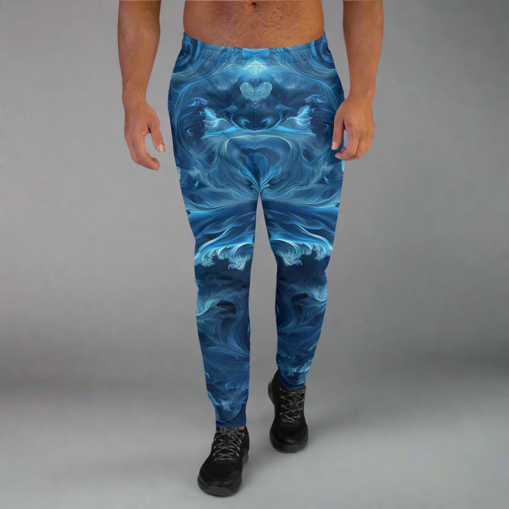 Aquatic Momentum Joggers – Ocean Flow Streetwear Joggers, Pants, Festivalwear by XGuidance XS 1