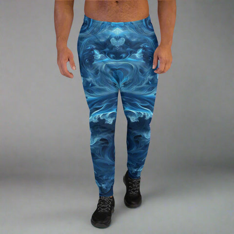 Aquatic Momentum Joggers – Ocean Flow Streetwear Joggers, Pants, Festivalwear by XGuidance XS 1