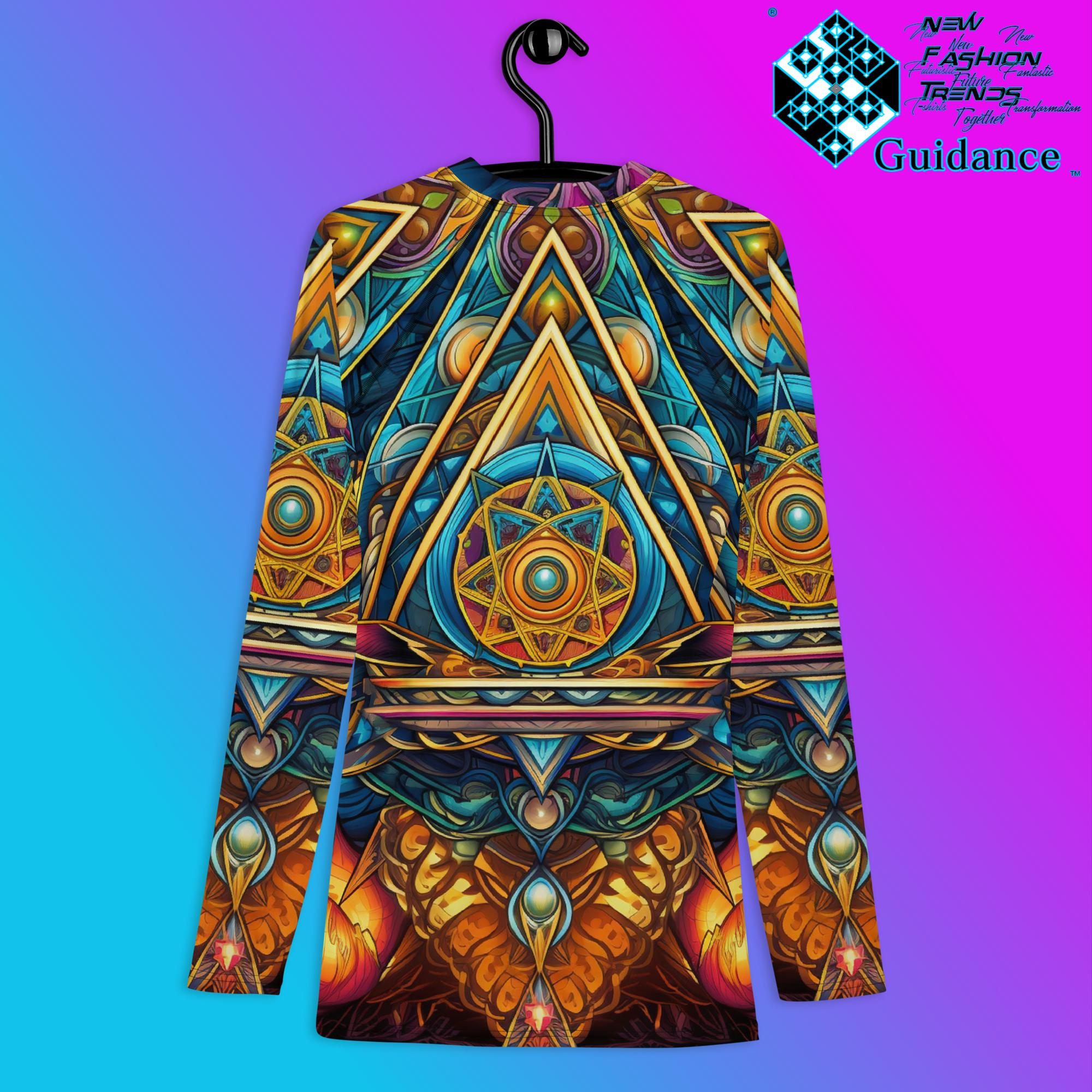 Artful Tapestry Psychedelic Long Sleeve Rash Guard by XGuidance XS 2