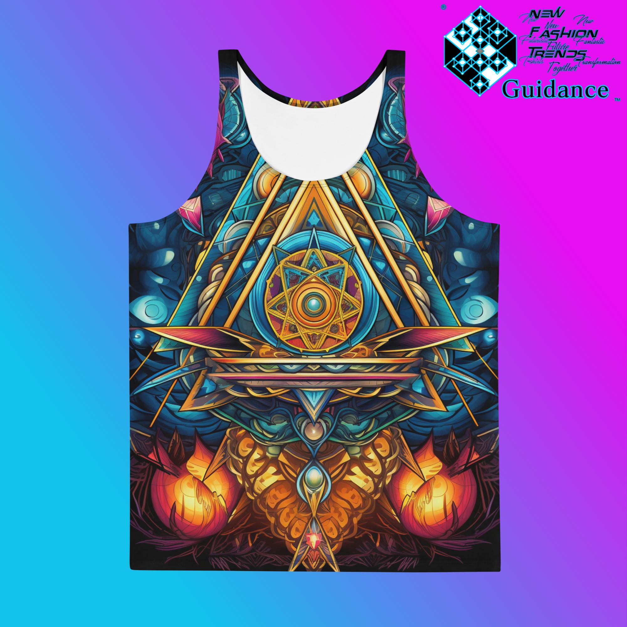 Artful Tapestry Tank Top – Artistic Festival Streetwear by XGuidance XS 1