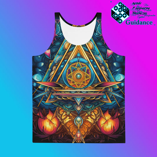 Artful Tapestry Tank Top – Artistic Festival Streetwear by XGuidance XS 1