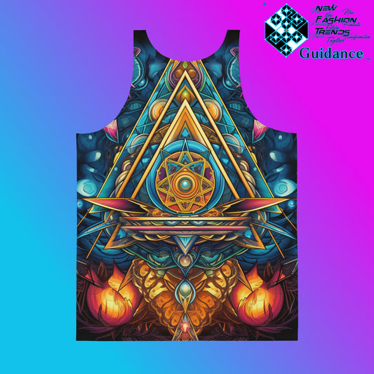 Artful Tapestry Tank Top – Artistic Festival Streetwear by XGuidance XS 2