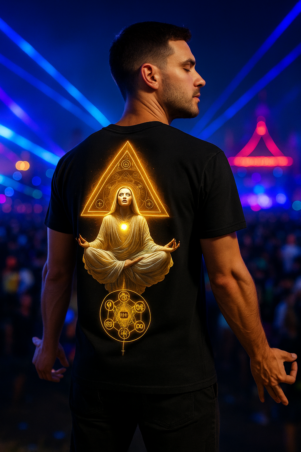 Ascension Light T-Shirt, Spiritual Festival T-Shirts by XGuidance XS 1