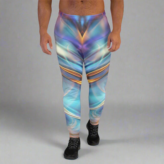 Astral Nexus Joggers – White Cosmic Spirit Pants by XGuidance XS 1