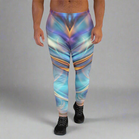 Astral Nexus Joggers – White Cosmic Spirit Pants by XGuidance XS 1