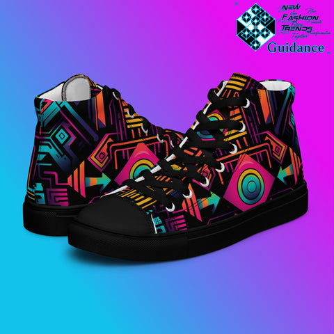 Astral Vision – Futuristic Neon Sneakers Sneakers by XGuidance Black 6