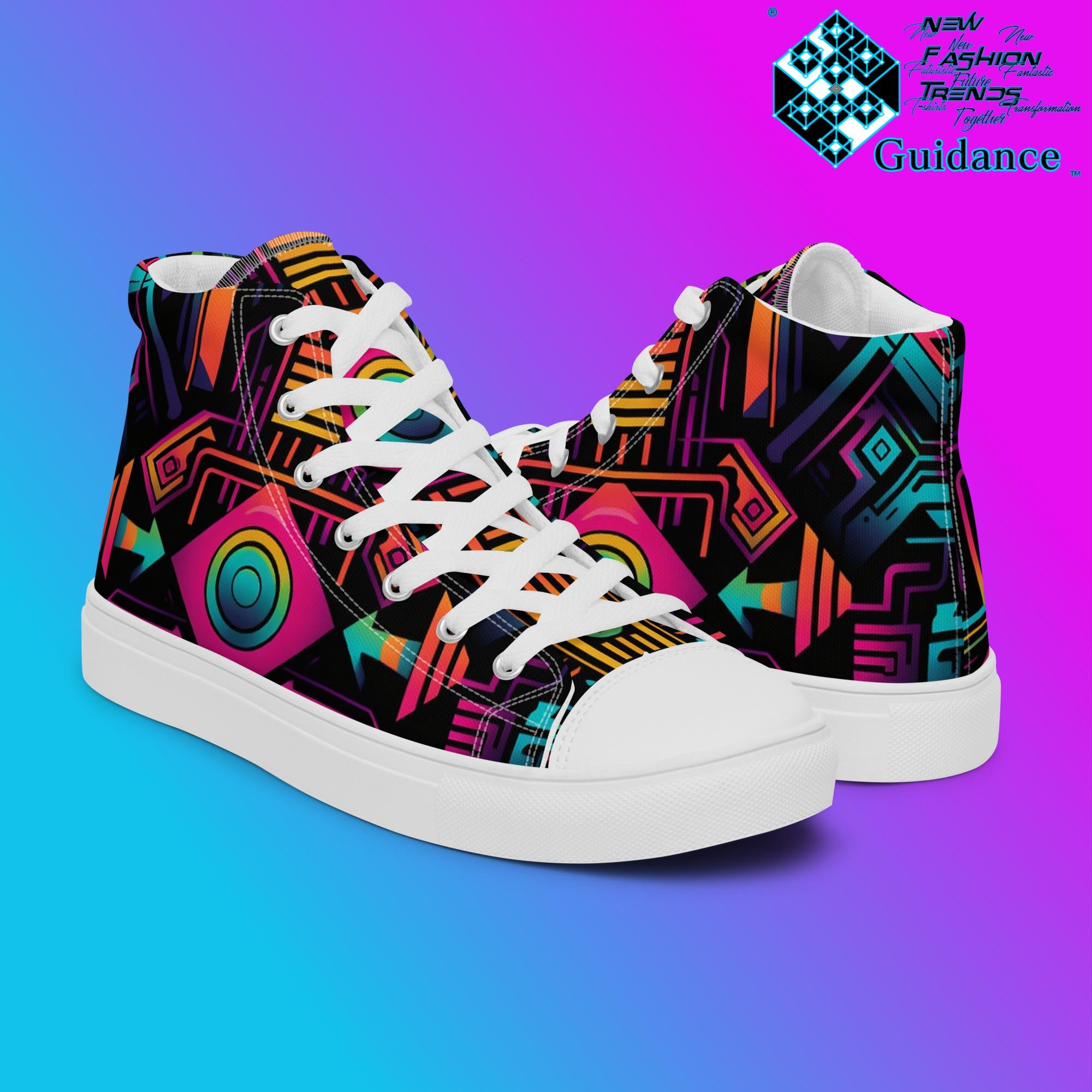 Astral Vision – Futuristic Neon Sneakers Sneakers by XGuidance Black 7