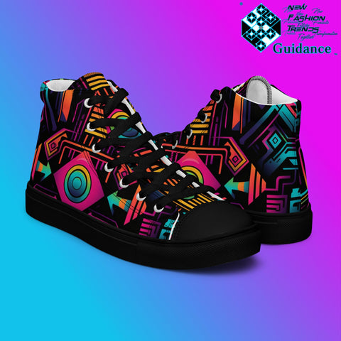 Astral Vision – Futuristic Neon Sneakers Sneakers by XGuidance Black 8