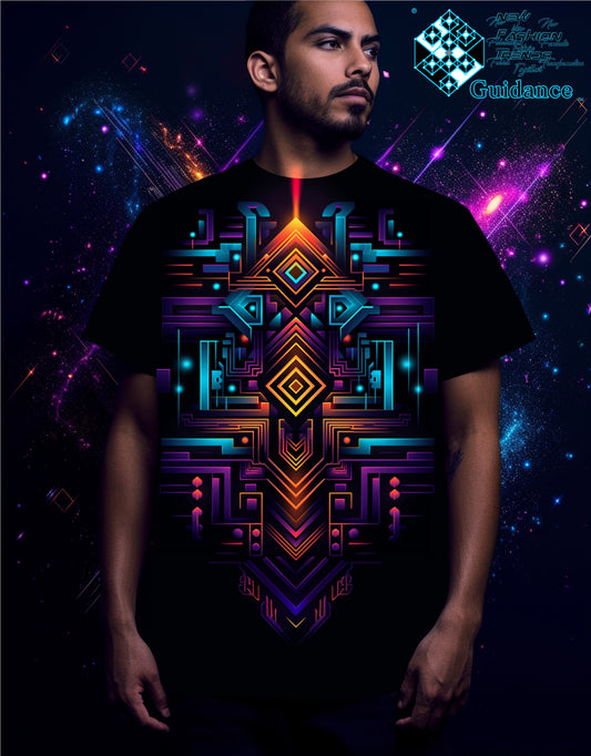 Aurora Circuit T-Shirt T-Shirts by XGuidance XS 1