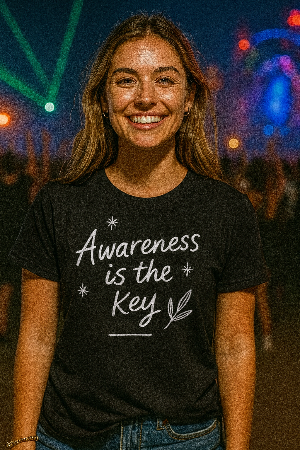 Awareness Is the Key T-Shirt, Mindful Streetwear T-Shirts by XGuidance XS 1