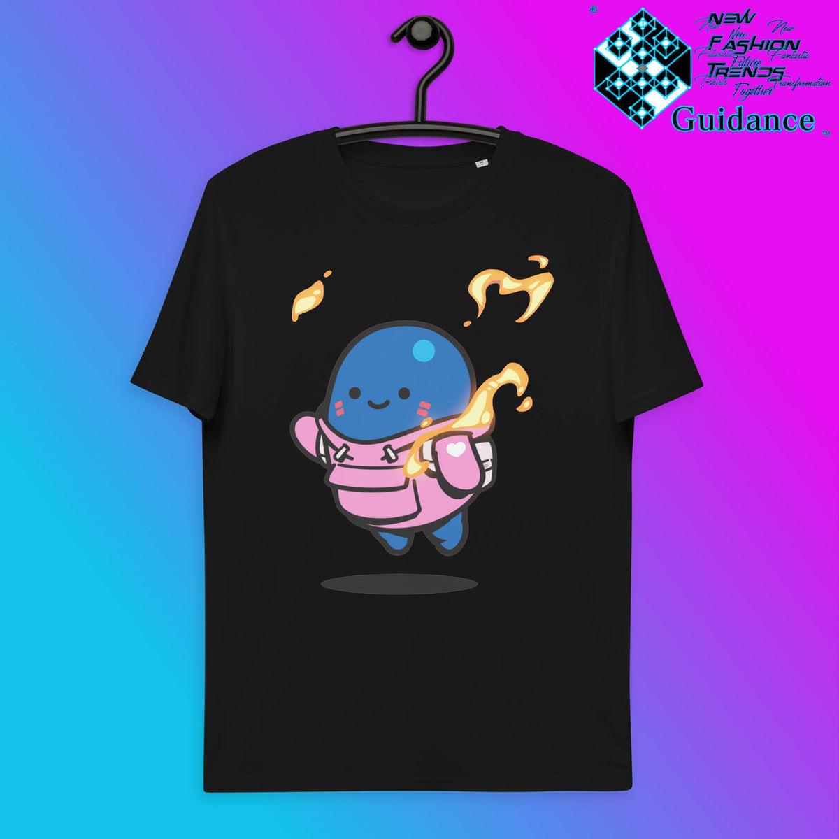 Azuky Fire Element T-Shirt T-Shirts by XGuidance Black 2