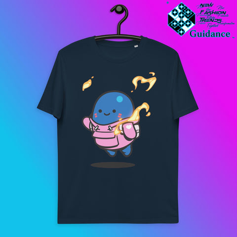 Azuky Fire Element T-Shirt T-Shirts by XGuidance French Navy 3