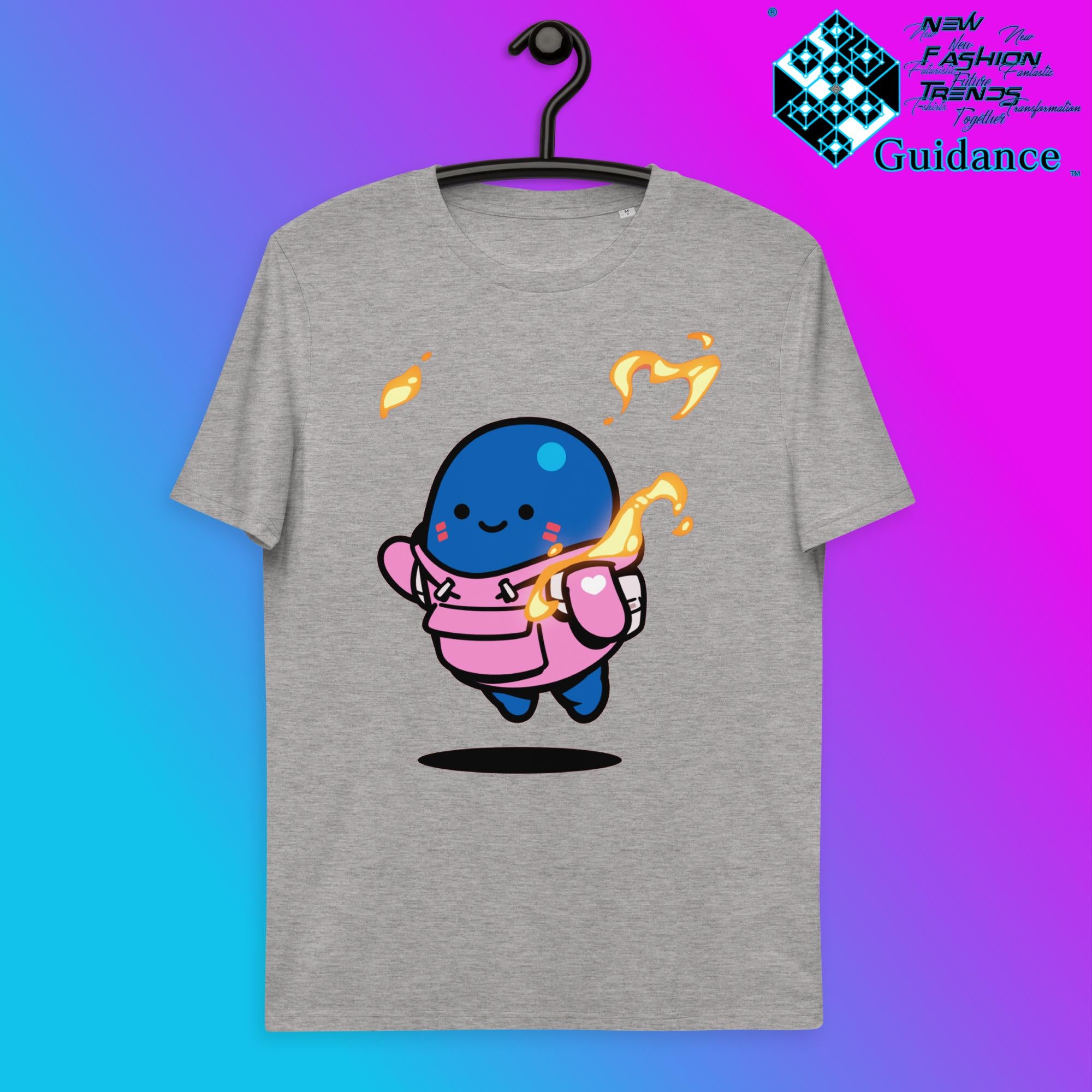 Azuky Fire Element T-Shirt T-Shirts by XGuidance Heather Grey 4