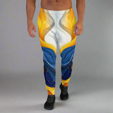 Azure Majesty Joggers – Blue Gold Royal Pants by XGuidance XS 1