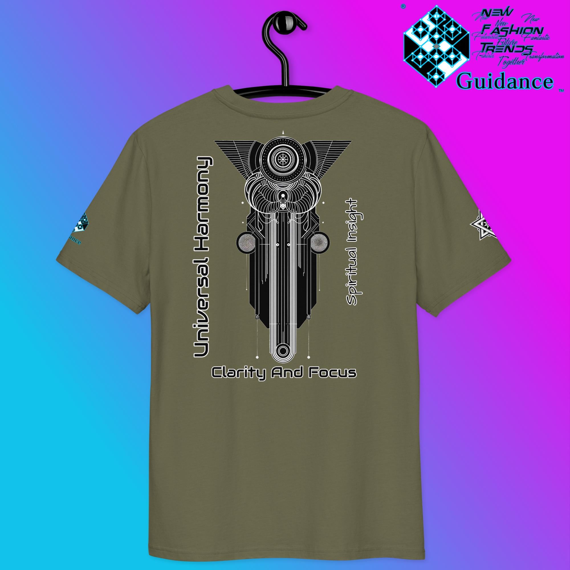 Balance and Unity T-Shirt with Sacred Geometry by XGuidance Black 16