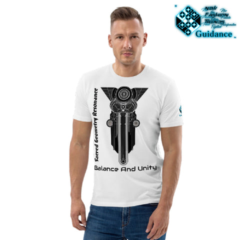 Balance and Unity T-Shirt with Sacred Geometry by XGuidance Black 3