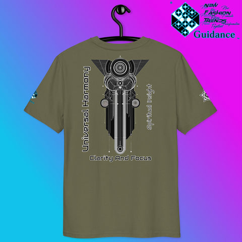 Balance and Unity T-Shirt with Sacred Geometry by XGuidance Black 60