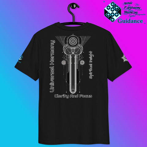 Balance and Unity T-Shirt with Sacred Geometry by XGuidance Black 7