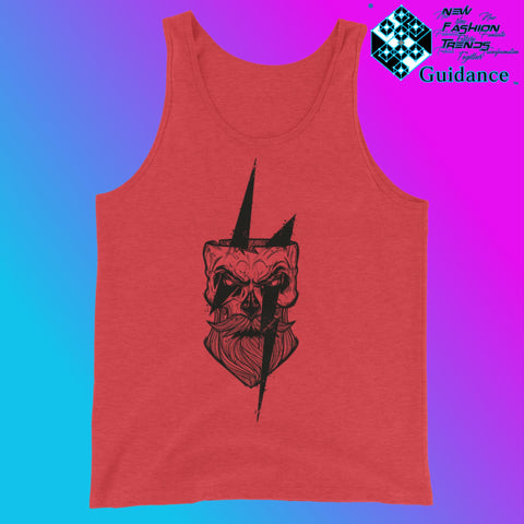 Barbarian - Tank Tops Tank Tops by XGuidance Red Triblend 4