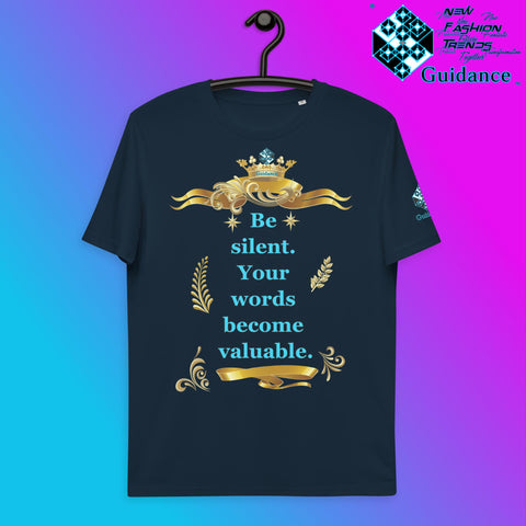 Be Silent T-Shirt T-Shirts by XGuidance French Navy 3