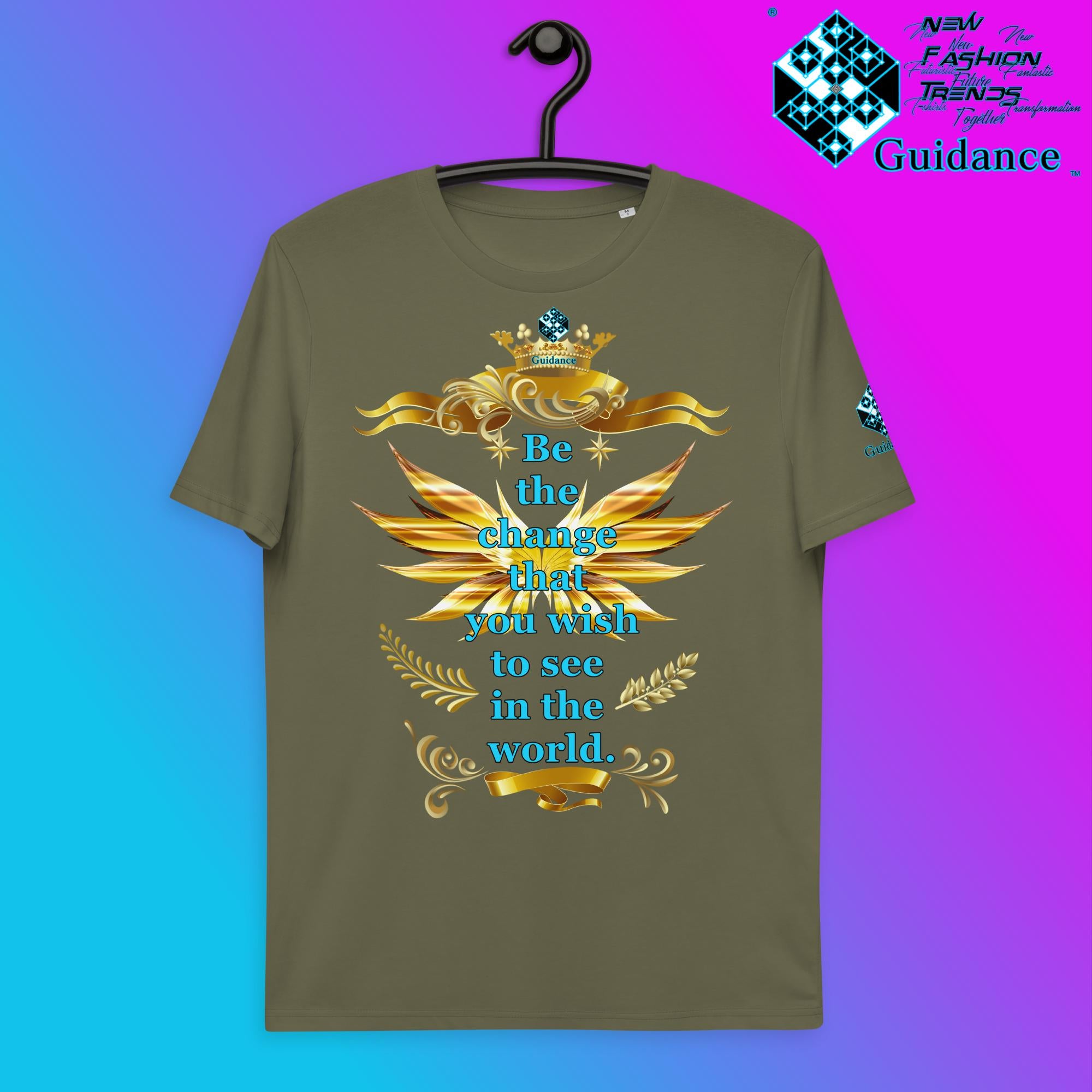 Be The Change T-Shirt T-Shirts by XGuidance Khaki 14