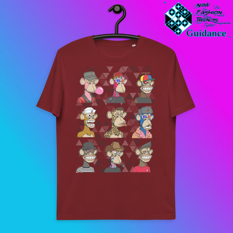 Bored Ape NFT Jungle Club T-Shirt T-Shirts by XGuidance Burgundy 10