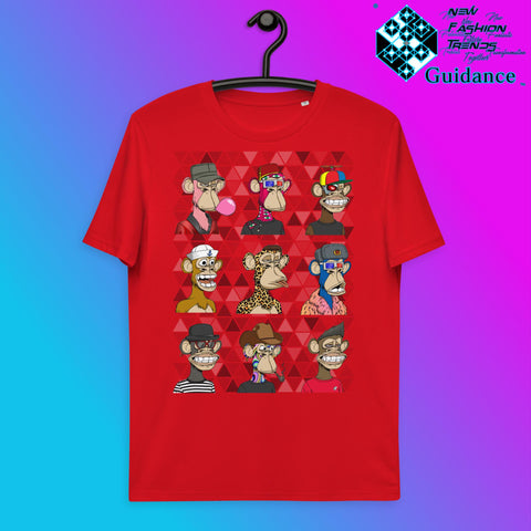Bored Ape NFT Jungle Club T-Shirt T-Shirts by XGuidance Red 5