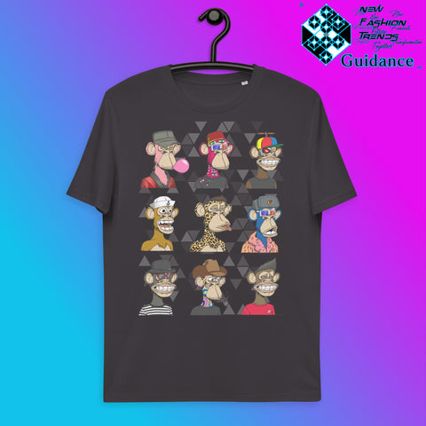 Bored Ape NFT Jungle Club T-Shirt T-Shirts by XGuidance Anthracite 6