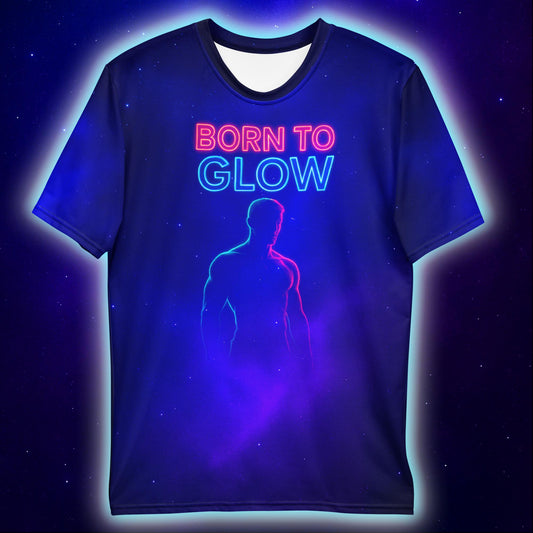 Born to Glow Nebula T-Shirt, Neon Cosmic T-Shirts by XGuidance XS 2