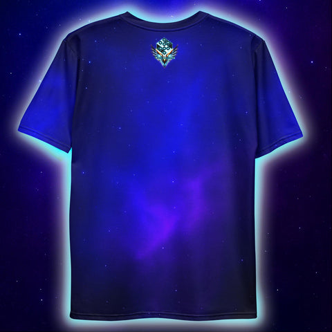 Born to Glow Nebula T-Shirt, Neon Cosmic T-Shirts by XGuidance XS 3
