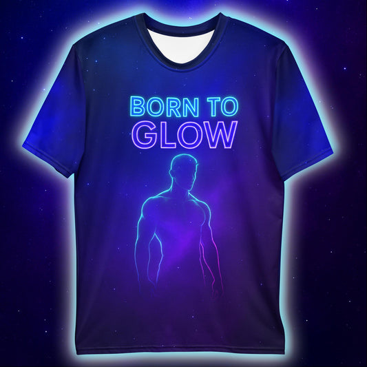 Born to Glow T-Shirt, Cosmic Festival Streetwear T-Shirts by XGuidance XS 2