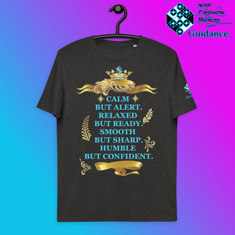 CALM DOWN T-Shirt T-Shirts by XGuidance Dark Heather Grey 11