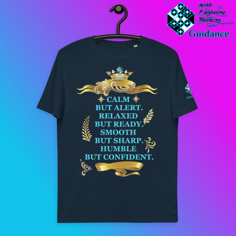 CALM DOWN T-Shirt T-Shirts by XGuidance French Navy 3