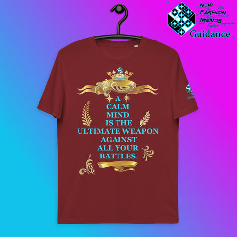 Calm Mind T-Shirt T-Shirts by XGuidance Burgundy 10