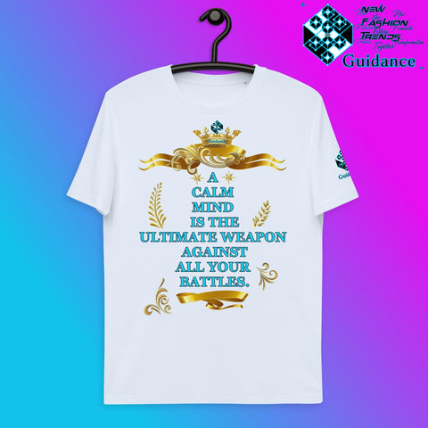 Calm Mind T-Shirt T-Shirts by XGuidance Serene Blue 14