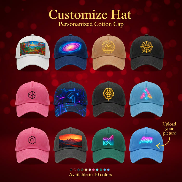 Custom cotton caps in several colours
