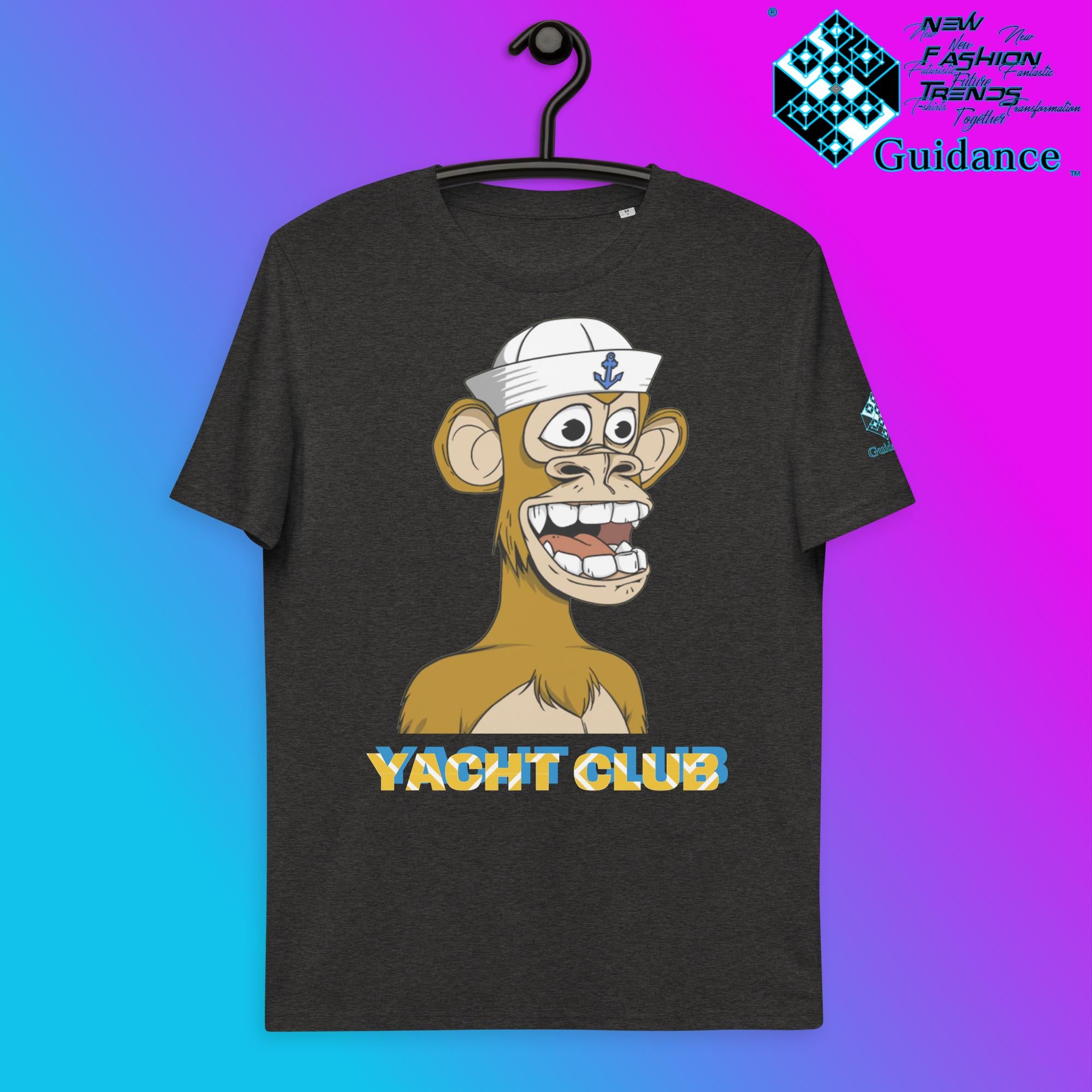 Captain Monkey T-Shirt T-Shirts by XGuidance Dark Heather Grey 11