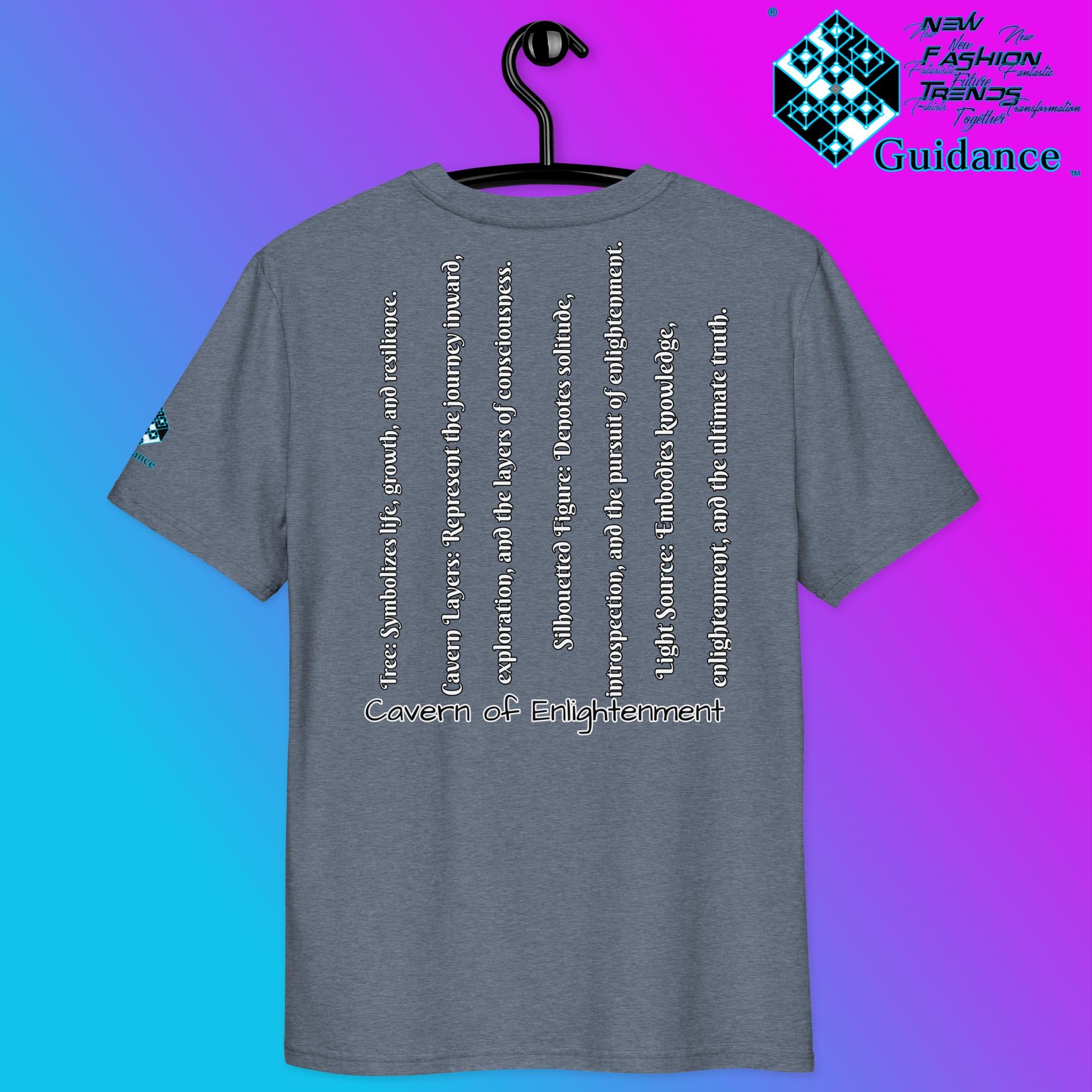 Cavern of Enlightenment Tee with Mystical Light Layers by XGuidance Black 11