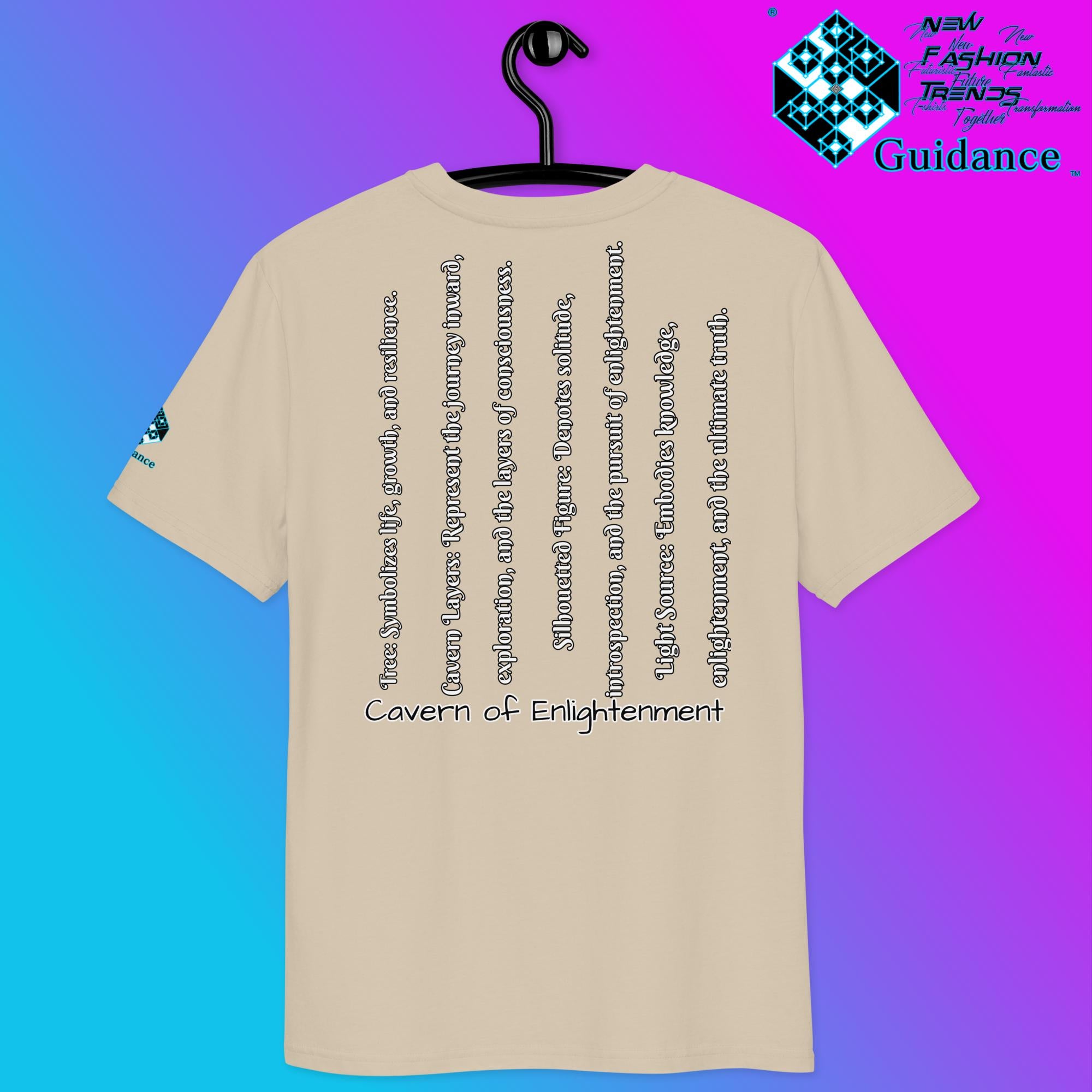 Cavern of Enlightenment Tee with Mystical Light Layers by XGuidance Black 13