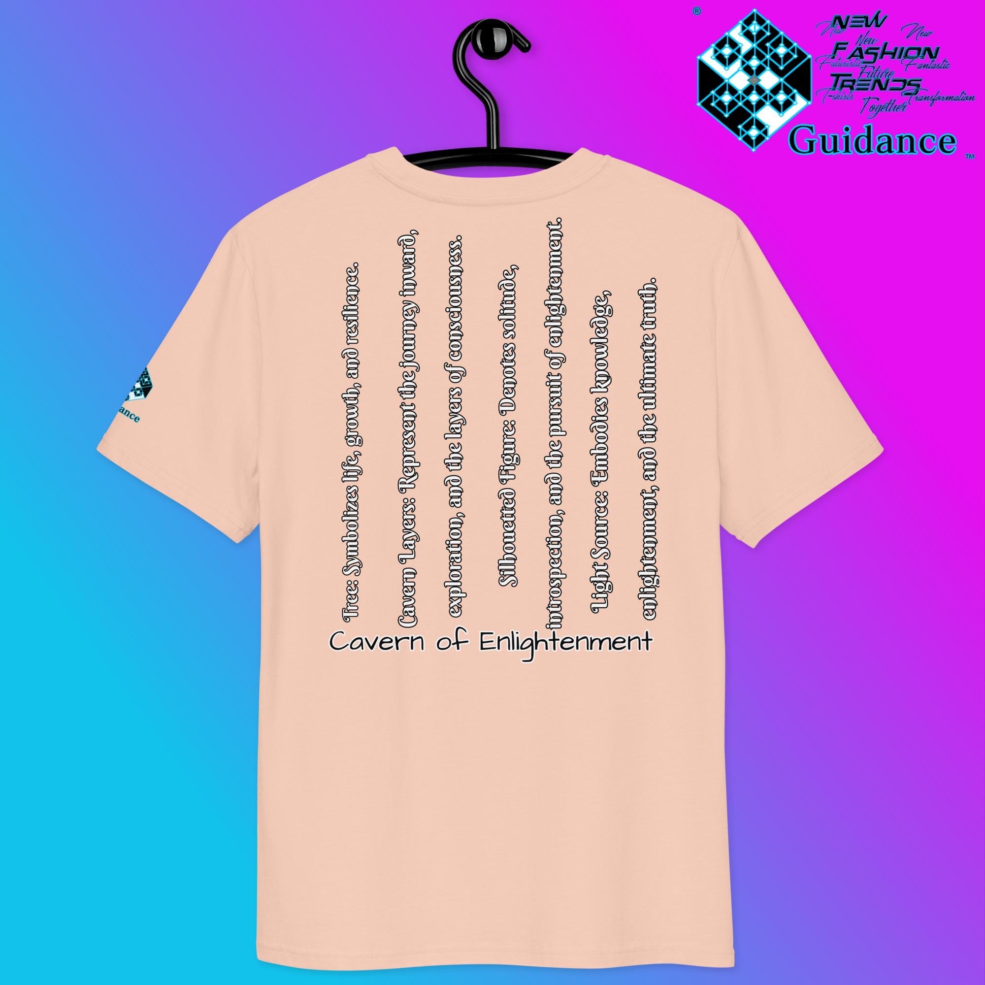Cavern of Enlightenment Tee with Mystical Light Layers by XGuidance Black 14