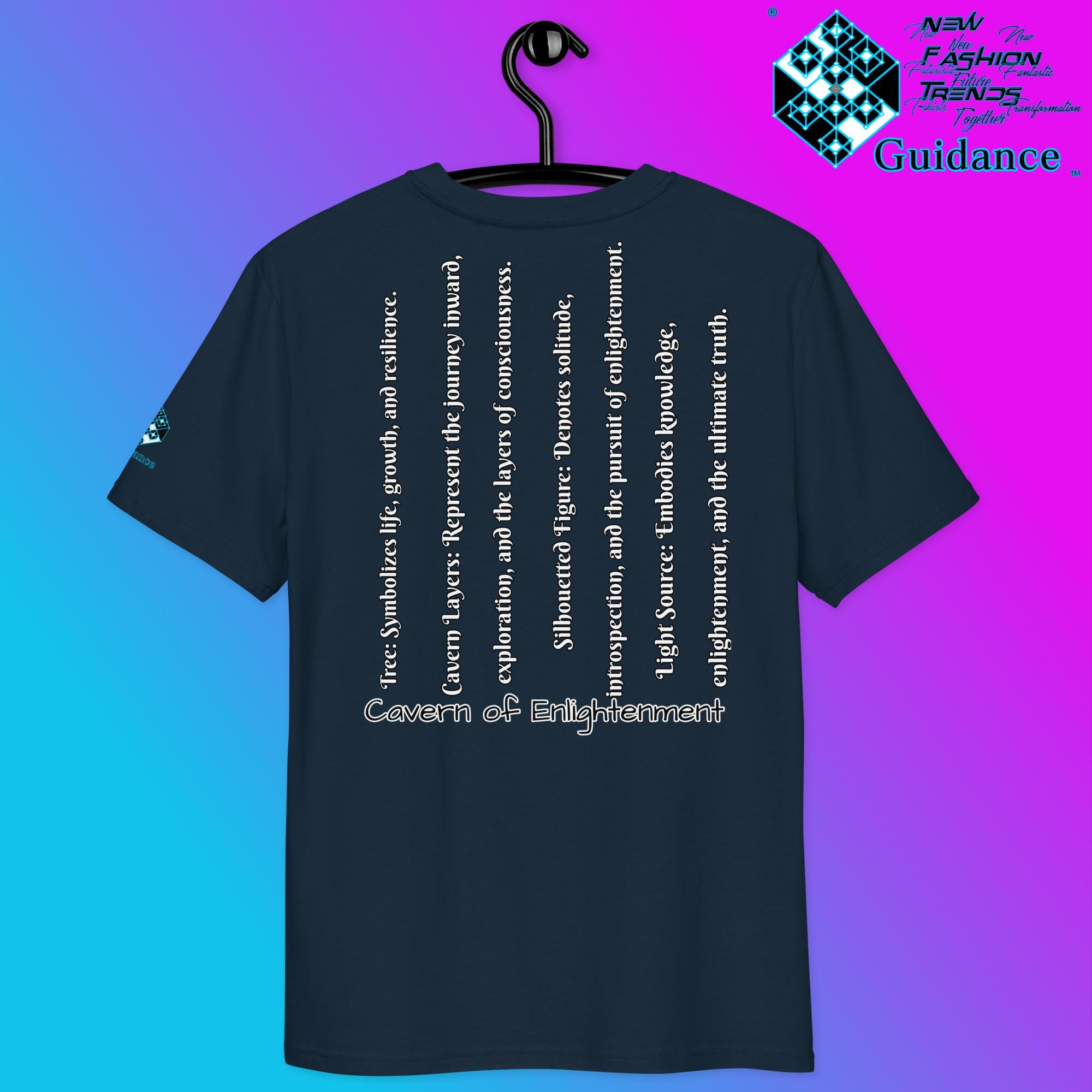 Cavern of Enlightenment Tee with Mystical Light Layers by XGuidance Black 15