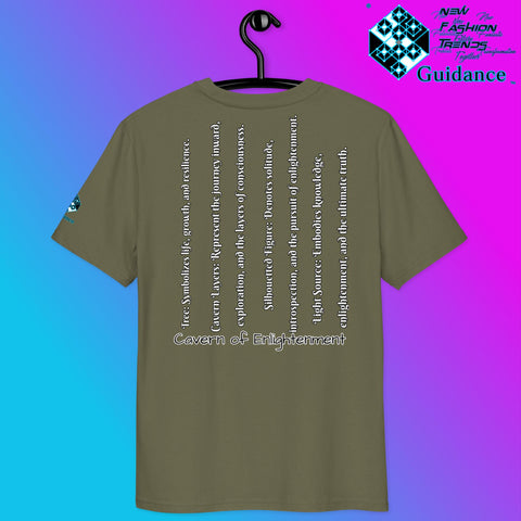 Cavern of Enlightenment Tee with Mystical Light Layers by XGuidance Black 17