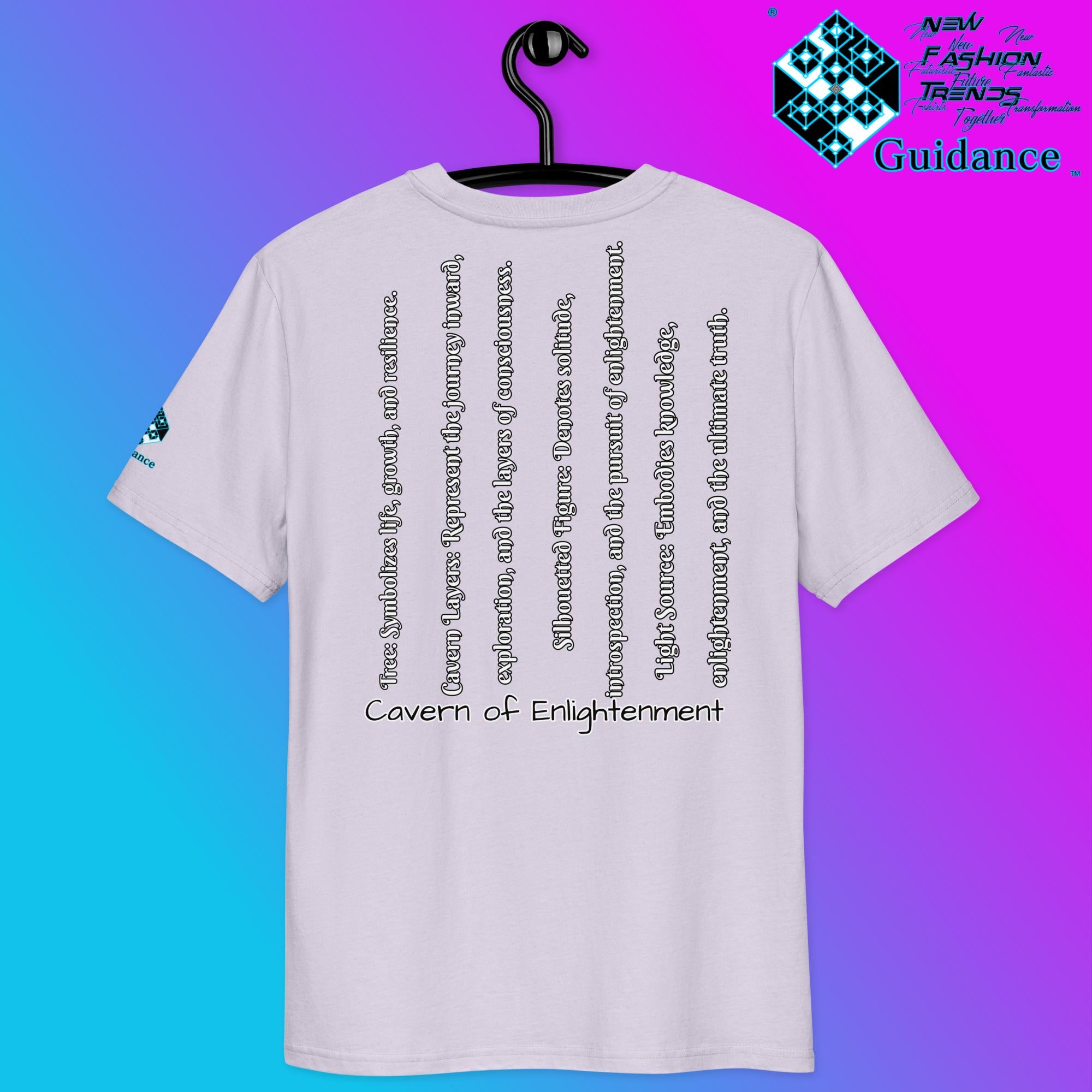 Cavern of Enlightenment Tee with Mystical Light Layers by XGuidance Black 18